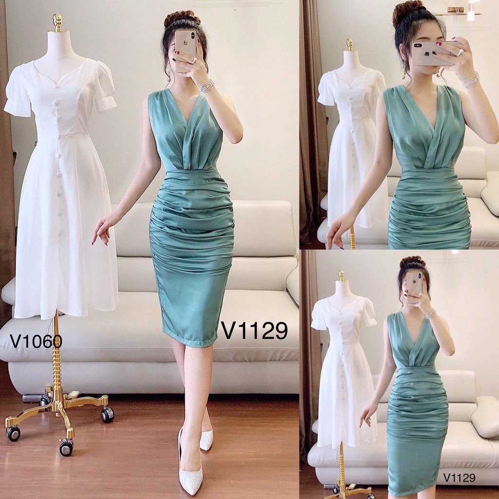 [ xả kho ] MiD Đầm dáng ôm body sexy quyến rũ thu hút mọi ánh nhìn V1129 Mie Design ( kèm ảnh thật )