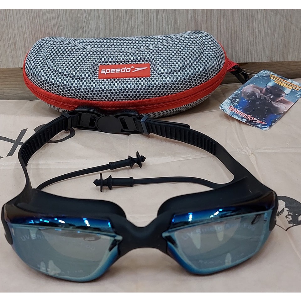 Kính bơi tráng gương Speedo S86 Chống tia UV -Kèm bịt tai + Hộp đựng cao cấp