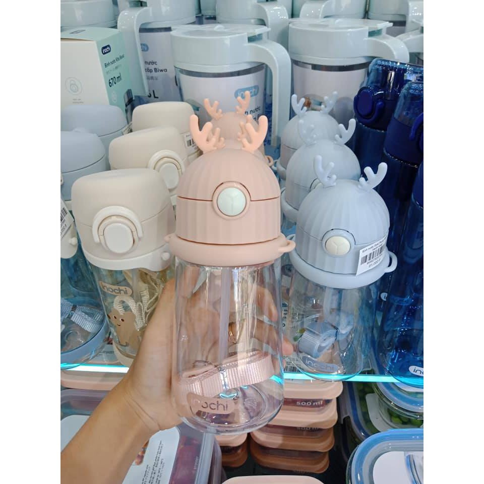 Bình Nước Cho Bé Có Dây Đeo inochi goki rudy 450ml