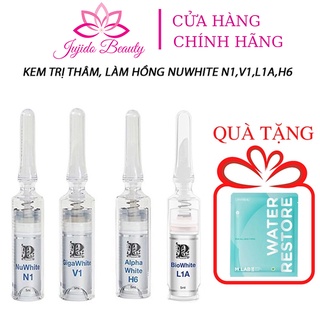 Kem Nuwhite Mibiti Prudente hồng nhũ hoa N1, hồng vùng kín nuwhite V1, khử thâm nách mông bẹn H6, hồng môi nuwhite L1A