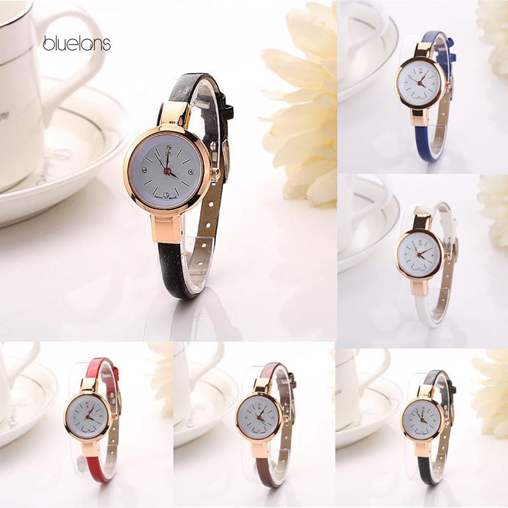 Đồng hồ dây giả da kiểu dáng thanh lịch | BigBuy360 - bigbuy360.vn