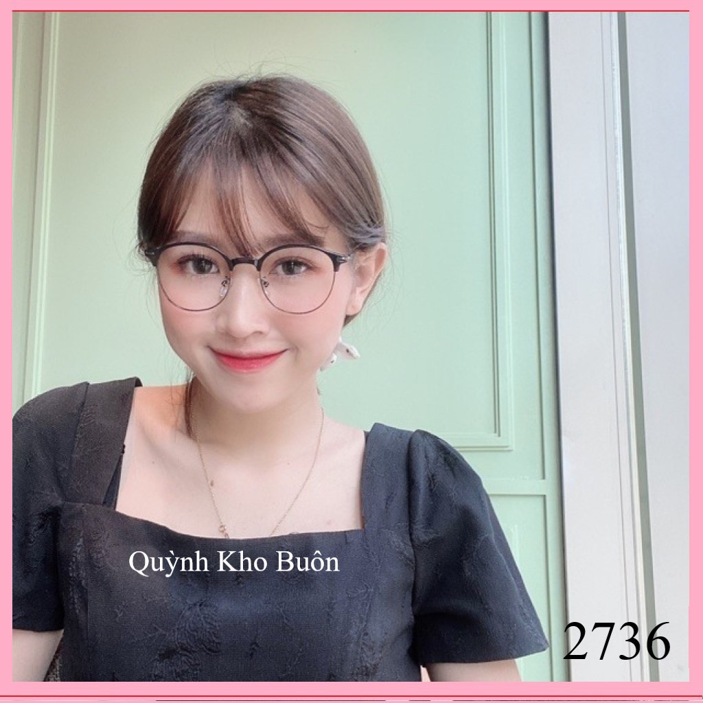 Gọng Kính Cận Tròn Mảnh Kim Loại Hàn Quốc - Gọng Kính Mắt Tròn Nữ - Quỳnh Kho Buôn 2736 | BigBuy360 - bigbuy360.vn