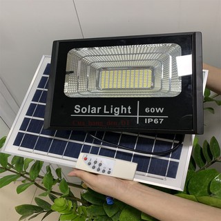 Đèn led pha năng lượng mặt trời 60w BABA  [Den Nang Luong Mat Troi] Redi Law