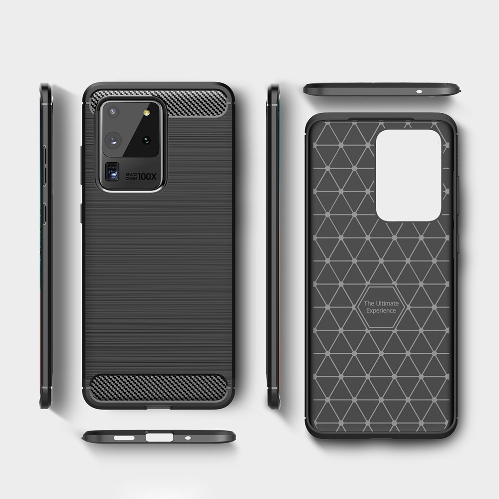 Ốp Lưng Sợi Carbon Siêu Mỏng Chống Sốc Cho Samsung Galaxy Note 20 Ultra 5g 01ls