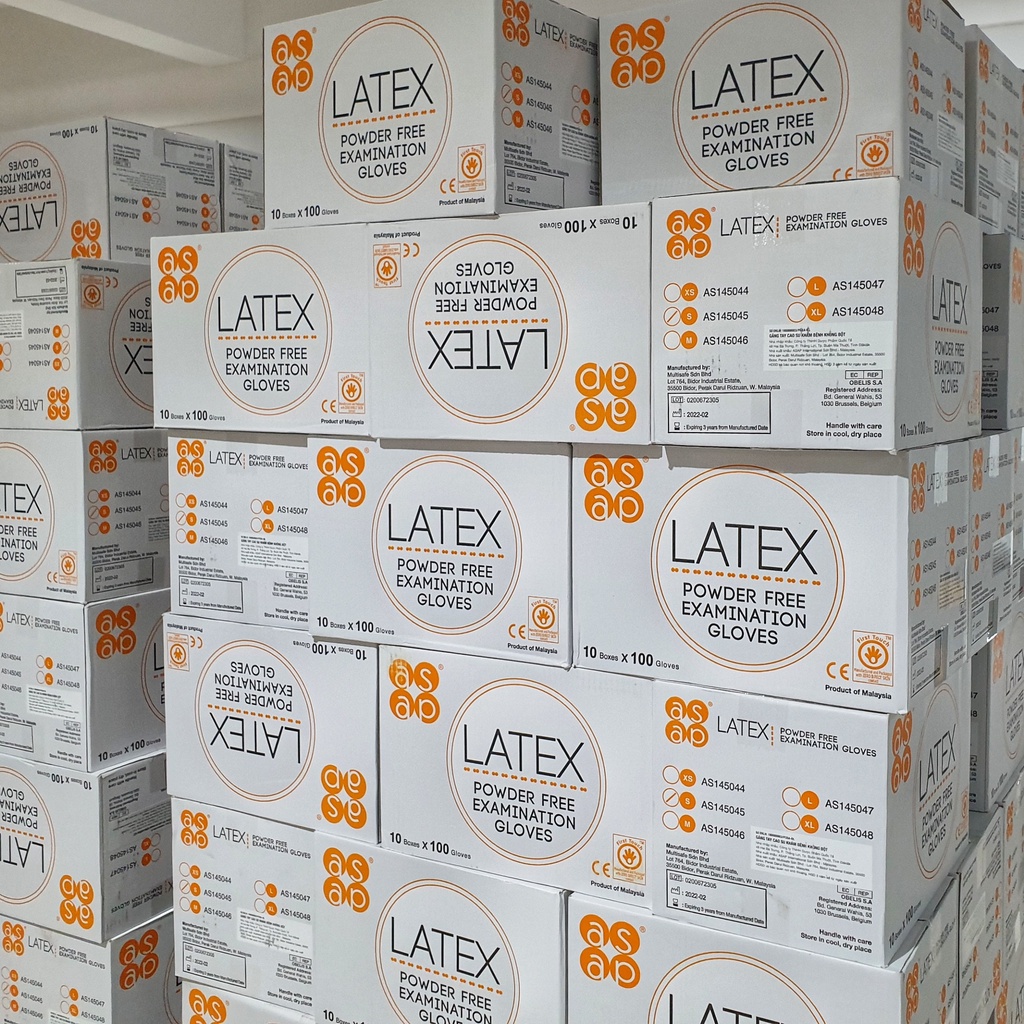 Găng tay cao su không bột phủ Polymer  - Thùng/10 Hộp