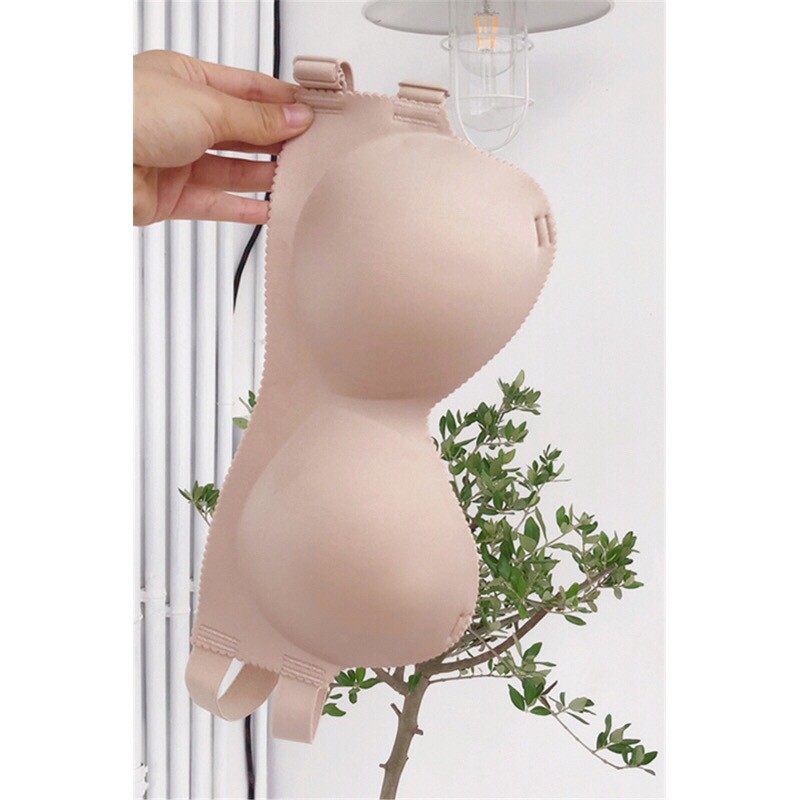 Áo cúp ngực su đúc không gọng đệm mỏng chống tụt hở lưng Áo ngực cúp ngang không dây tàng hình FSHOPP5