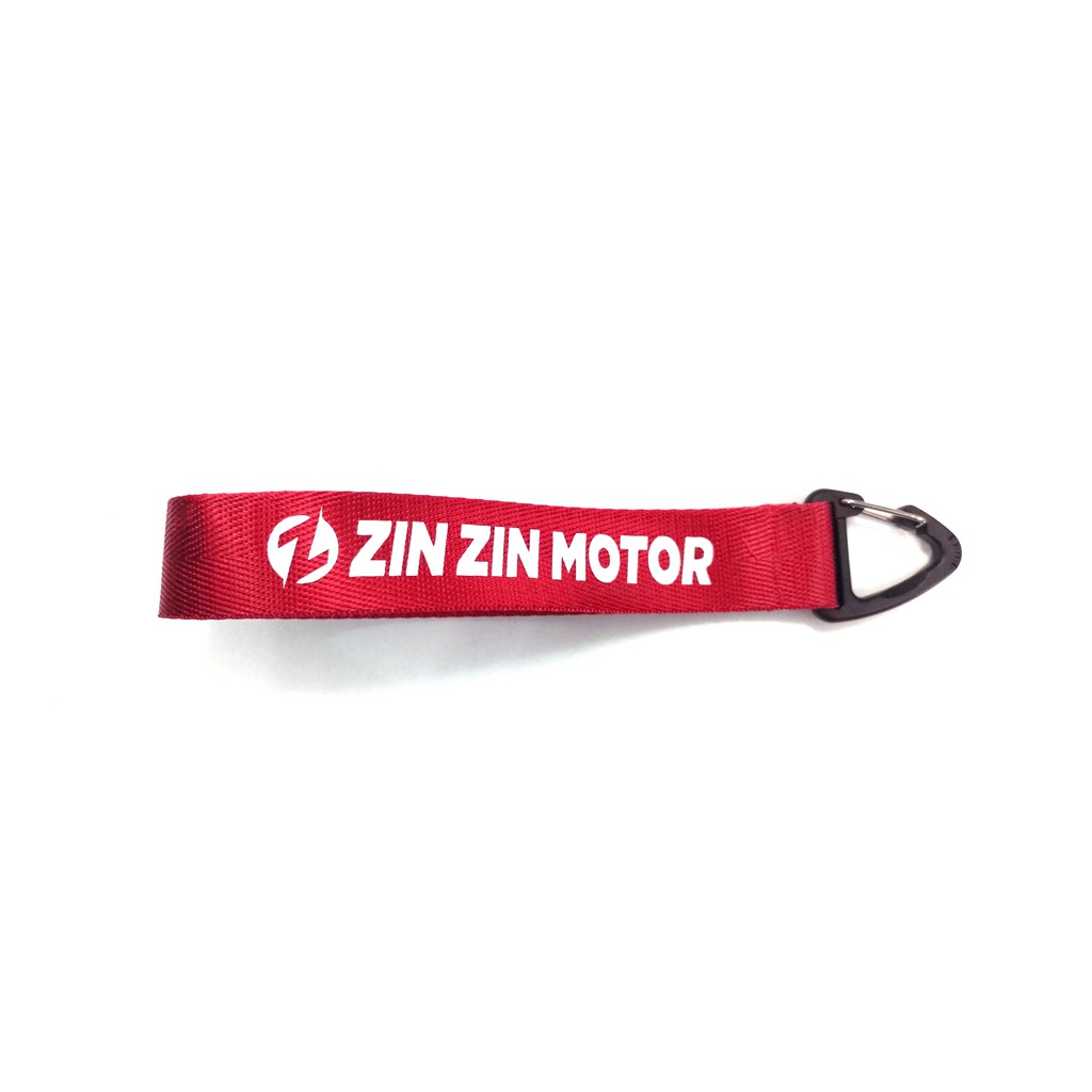 Móc Khóa Dây Vải Zin Zin Motor 20cm Màu Đỏ