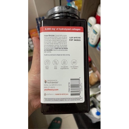 Youtheory Collagen Advanced 390 Viên collagen Type 1,2&3 - Mẫu mới