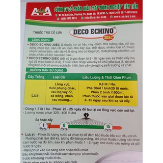 Thuốc trừ cỏ lúa DECO ECHINO 30EC/ chai 100ml