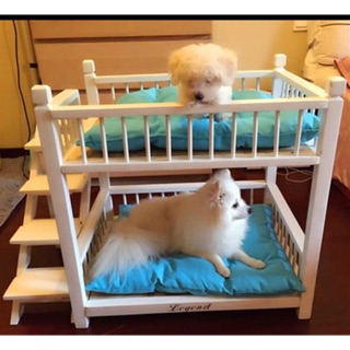 GIƯỜNG GỖ 2 tầng cho chó mèo, hàng order vui lòng chat trước khi đặt hàng
