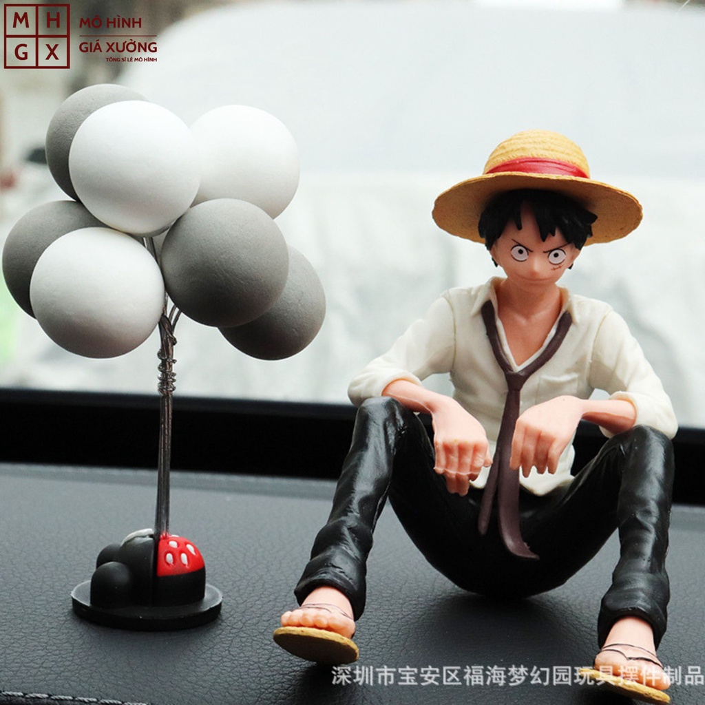Mô hình One Piece Luffy ngồi cực phong cách . Cao 10cm , nặng 100gram . Figure anime One Piece , mô hình giá xưởng