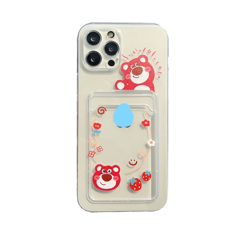 Ốp Điện Thoại Chống Sốc Hình Gấu Và Người Ngoài Hành Tinh Cho iPhone 14 / 13 / 12 / 11 / X / 8 / 7P