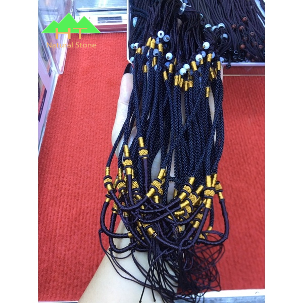 Dây dù đeo mặt đá phong thủy chốt titan loại to đẹp không phai màu