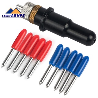 1Pc Roland Blade Holder Black Colour +5 Pcs 45 + 5 Pcs 60 Degree Refine Rabbit Redsail Cutter Plotter Cutting Blades