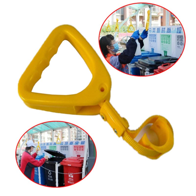 Tay cầm hình tam giác gắn dây gài gắn trên xe buýt tàu điện ngầm tiện dụng