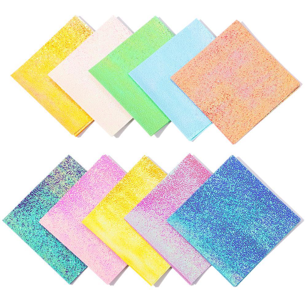 Set 50 Tờ Giấy Xếp Hình Origami Nhiều Màu Sắc Lấp Lánh Trang Trí Sổ Tay