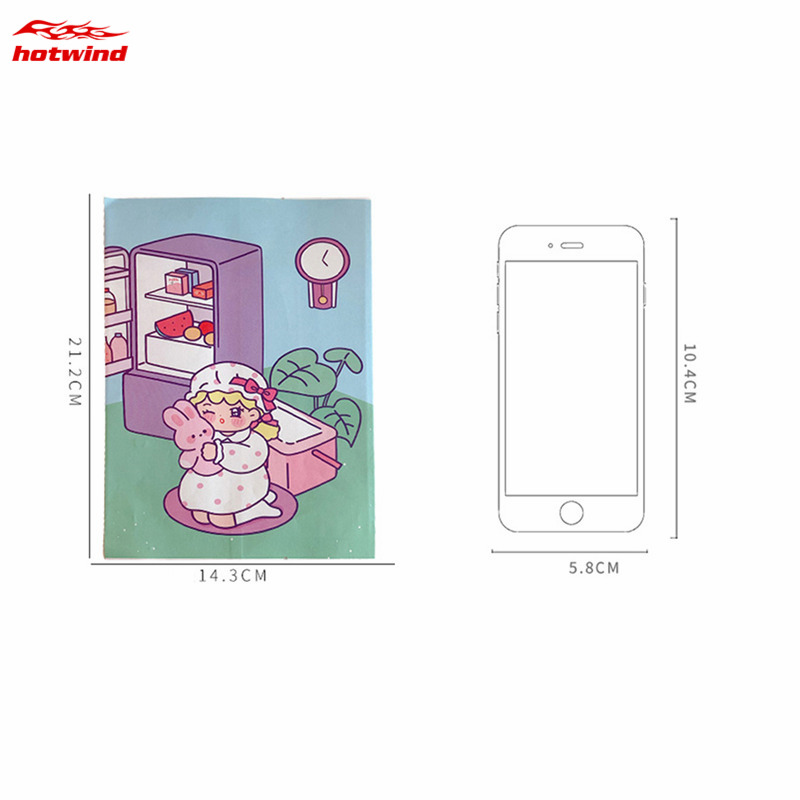 HW Lovely Cartoon Girl Paper Bag Wedding Birthday Gift Bag Christmas New Year Party Supplies Gift Bag