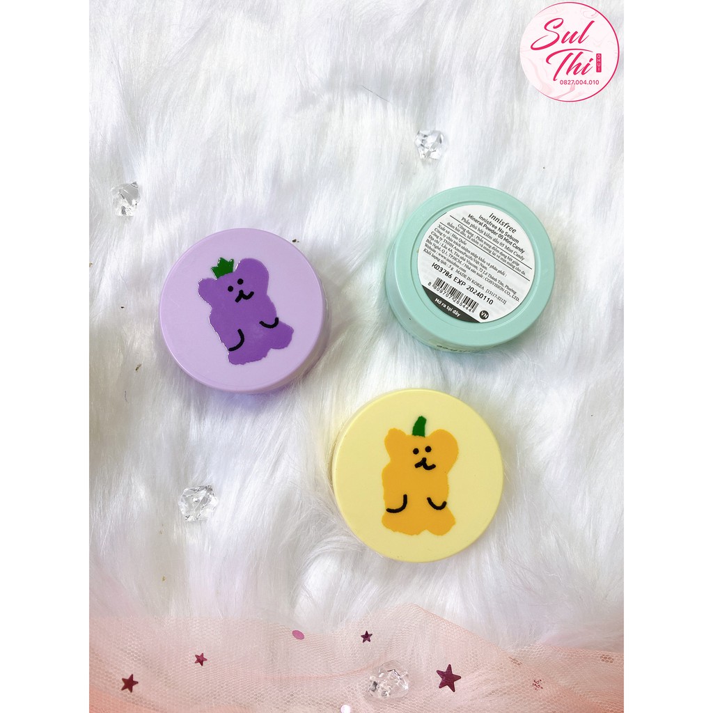 Phấn phủ kiềm dàu Innisfree no sebum x Dinotaeng phiên bản limit 2021