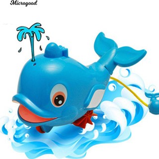 Đồ chơi dây cót hình cá heo phun nước cho bồn tắm