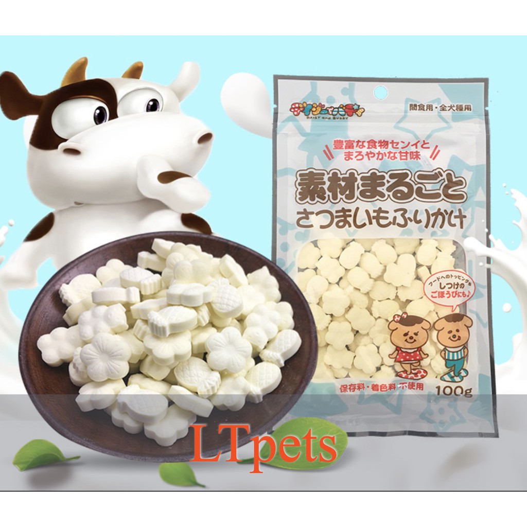 [Mã 155FMCGSALE giảm 7% - tối đa 100K đơn 500K] Túi phô mai viên vị sữa tươi- Bánh thưởng cho chó mèo