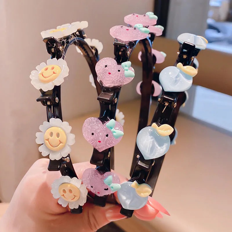 Cài Tóc Đính Hoa Kiểu Dáng Dễ Thương Thời Trang Cho Bé Gái