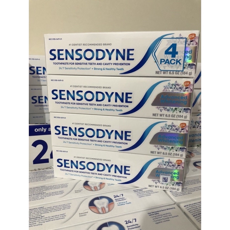 Lốc 5 tuyt kem Đánh Răng Crest 3D White Advanced Triple Whitening -147g