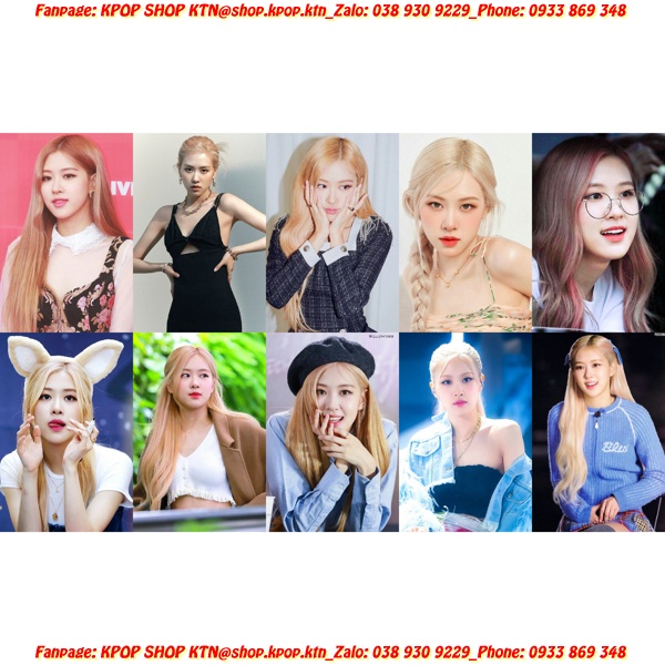 CARD BO GÓC ROSÉ BLACK PINK