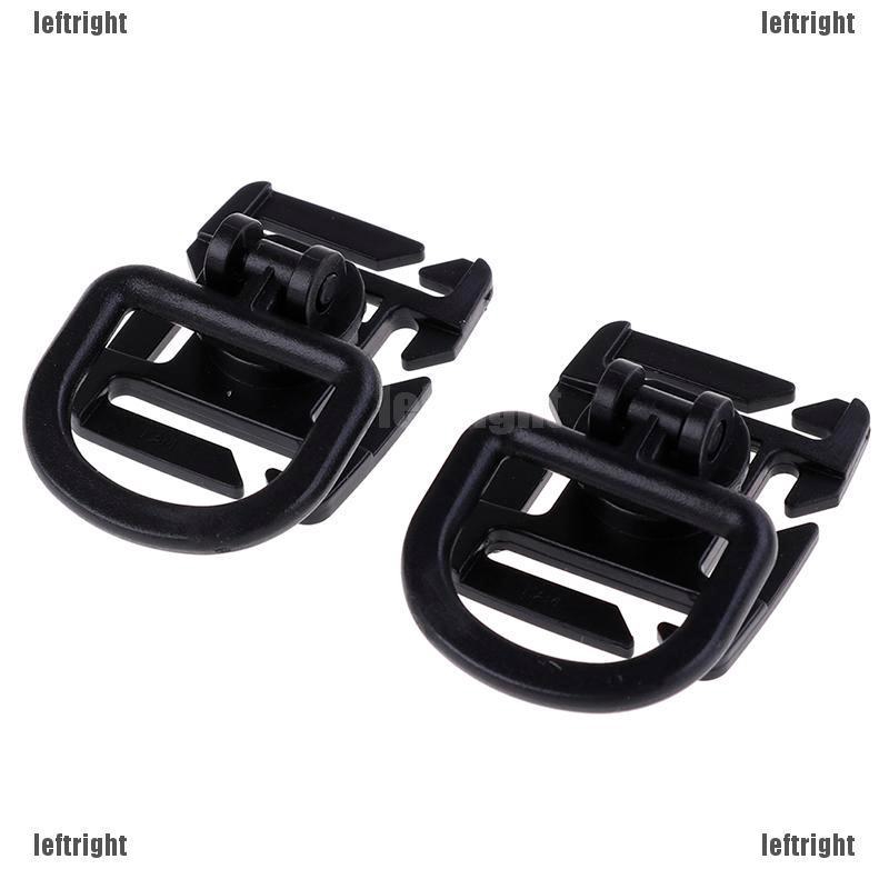 🔥GIÁ RẺ🔥2pc Swivel D Ring Clip Webbing Clamp Tactical Backpack Attach Strap Hang Outdoor