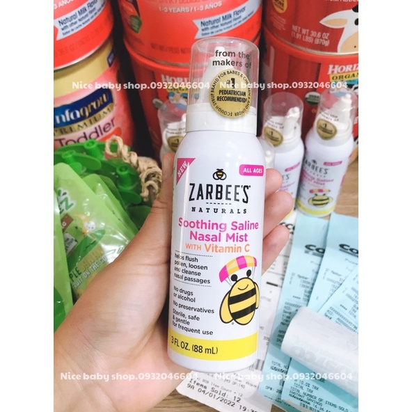Xịt mũi vitamin C Zarbee’s