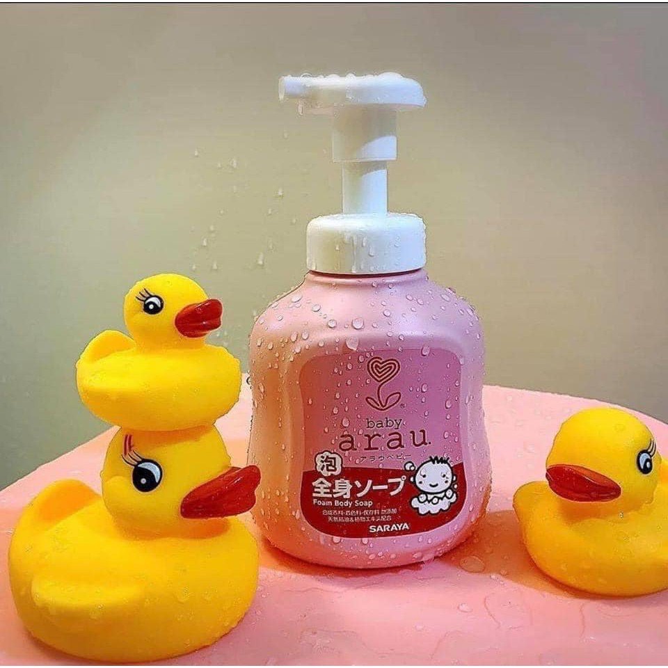 Sữa Tắm Gội Arau Baby Thảo Mộc Của Nhật Bản Cho Em Bé 450 ml