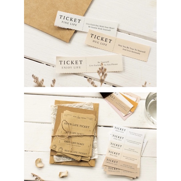 Bookmark mini hình phiếu Ticket