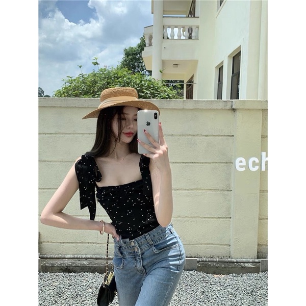 Áo 2 dây chấm bi | BigBuy360 - bigbuy360.vn
