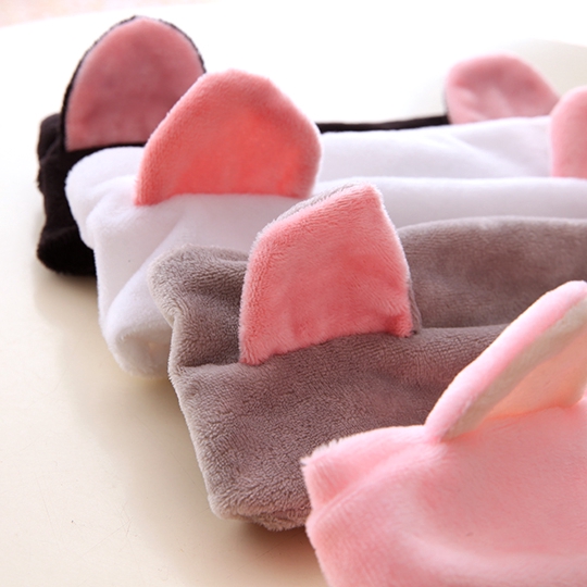 Băng đô mềm co giãn thiết kế tai mèo dễ thương xinh xắn cho nữ