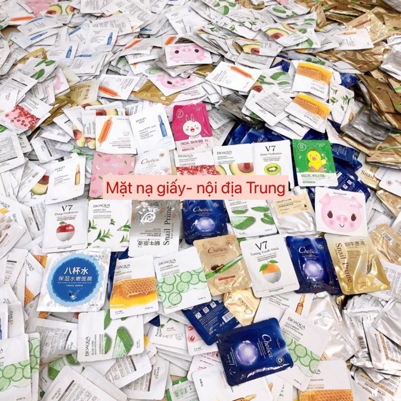 [Sẵn ] Mặt Nạ Giấy- hàng nội địa Trung( mẫu ngẫu nhiên)