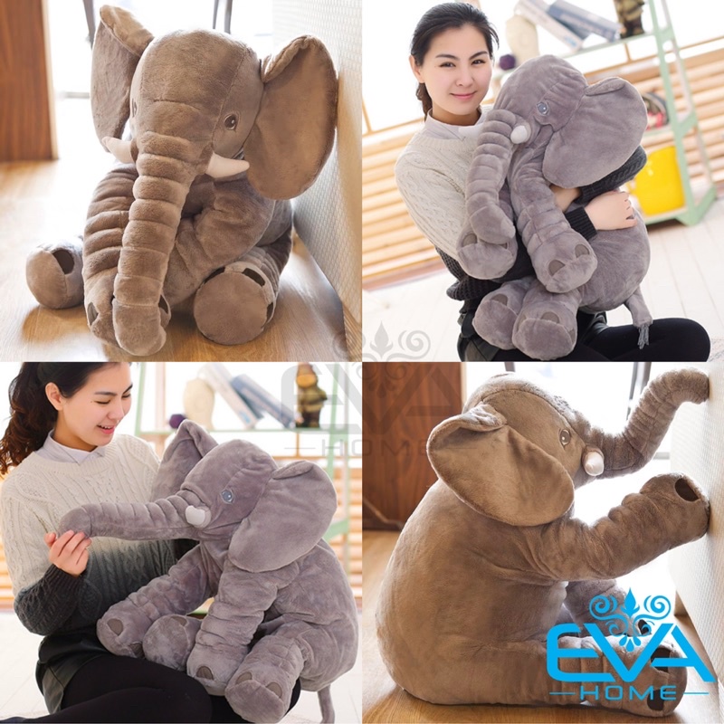 THÚ NHỒI BÔNG VOI XÁM KHỔNG LỒ CHO BÉ