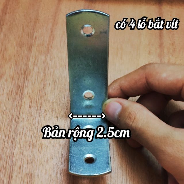 [1 cái] Bát giá đỡ, Ke góc vuông chữ L bản rộng 2.5cm