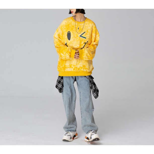 Sweater Vàng loang - ẢNH THẬT