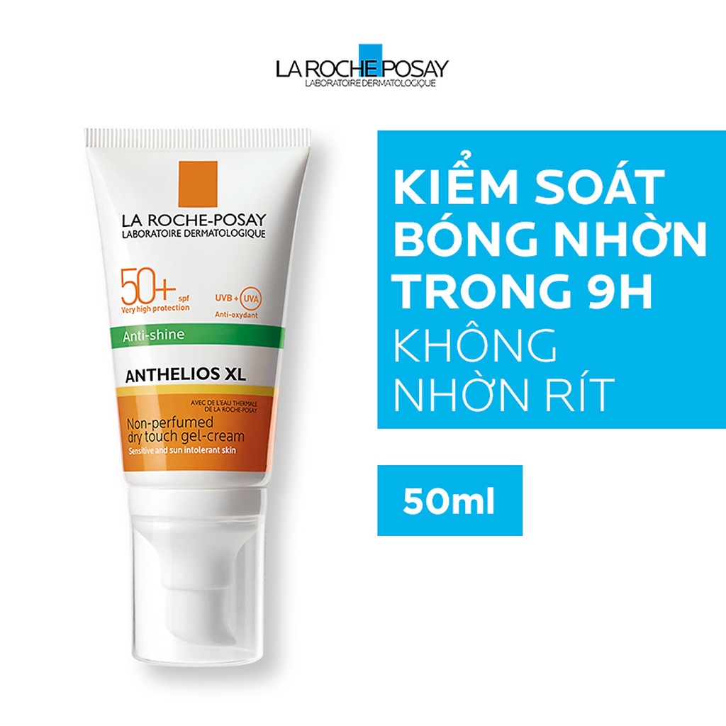 Kem chống nắng không màu kiểm soát dầu La Roche-Posay Anthelios XL Dry Touch Gel-Cream SPF 50+ UVB & UVA 50ml