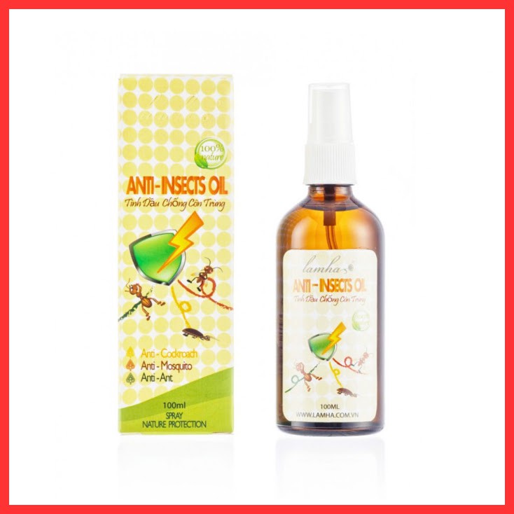 Tinh dầu đuổi muỗi xả chanh xịt chống muỗi diệt muỗi diệt côn trùng Lam Hà Anti-Insects  Unison Shop