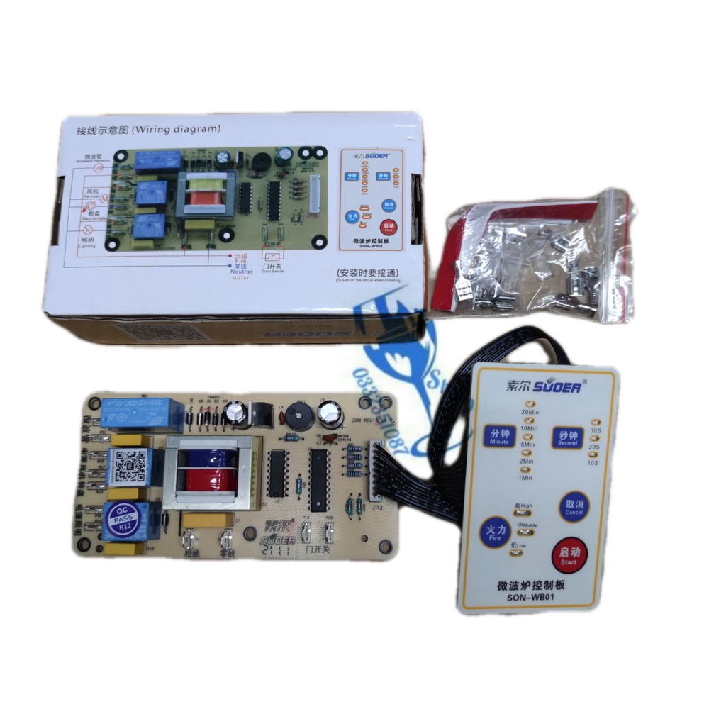 [Ảnh thật] bộ mạch đa năng sửa chữa , thay thế phím lò vi sóng shopgiadungluongyen