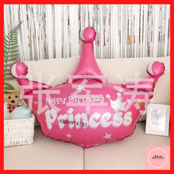 Bóng bay trang trí sinh nhật cho bé gái TẶNG BÓNG SỐ TUỔI Set bong bóng sinh nhật bé gái ngựa kỳ lân 3D hồng s60