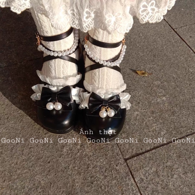 Giày sandal cao gót phong cách lolita Nhật Bản kiểu dáng tiểu thư thời trang 2022 dành cho nữ