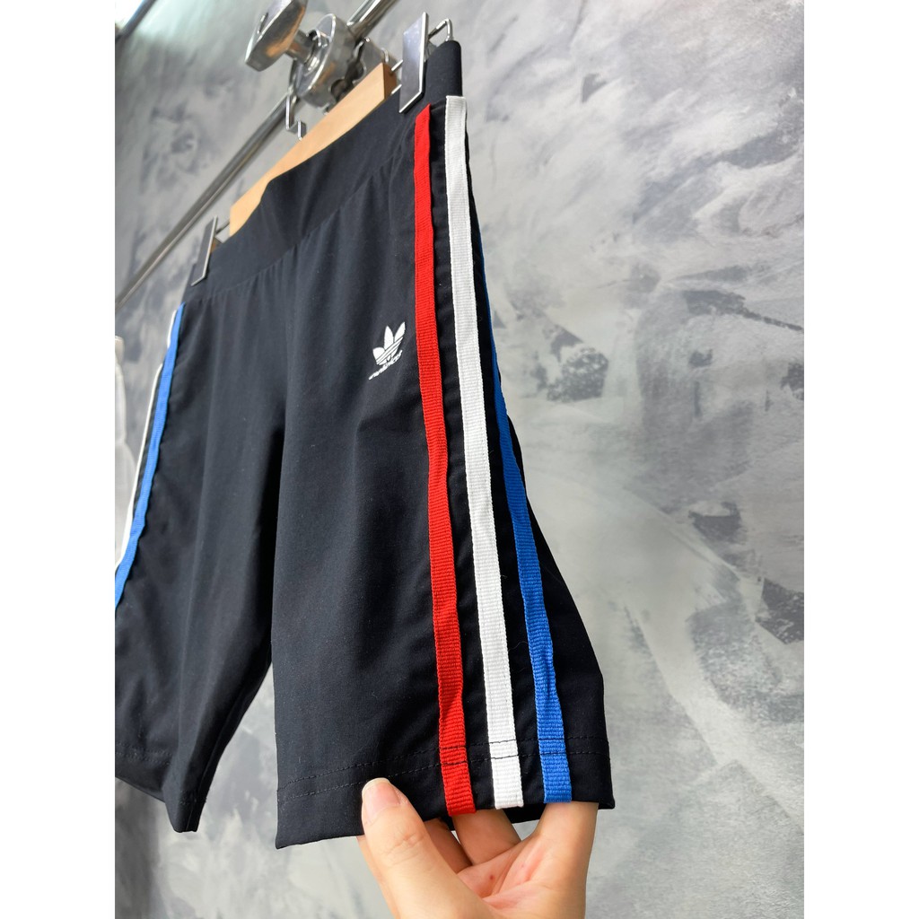 (HÀNG XUẤT XỊN) Quần das 3 sọc nhiều màu 1819 TRICOLOR LEGGING SHORT Made in Cambodia full tag code | BigBuy360 - bigbuy360.vn