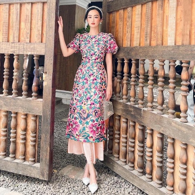 Áo Dài Đi Chơi LABELLE Size M TKCC160