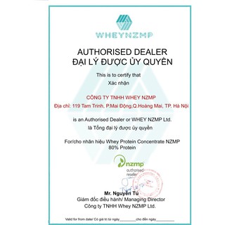 Whey Protein Concentrate NZMP 80% Protein - Đạm whey cô đặc