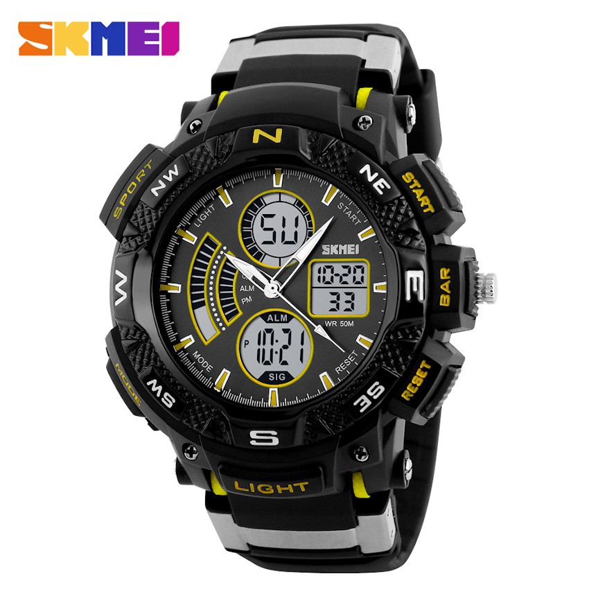 Đồng Hồ Nam Điện Tử Thể Thao Pin Nhật, Kháng Nước SKMEI - 1211YL - Hàng Chính Hãng