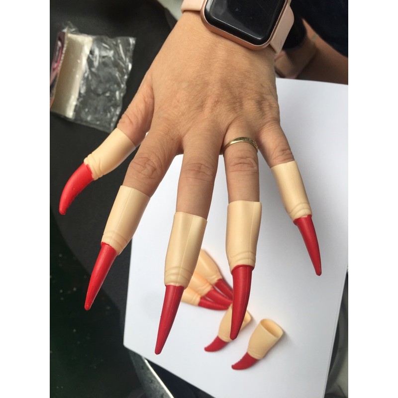 Bộ hóa trang Halloween hình khung xương kèm mặt nạ, có móng vuốt hoặc tay xương