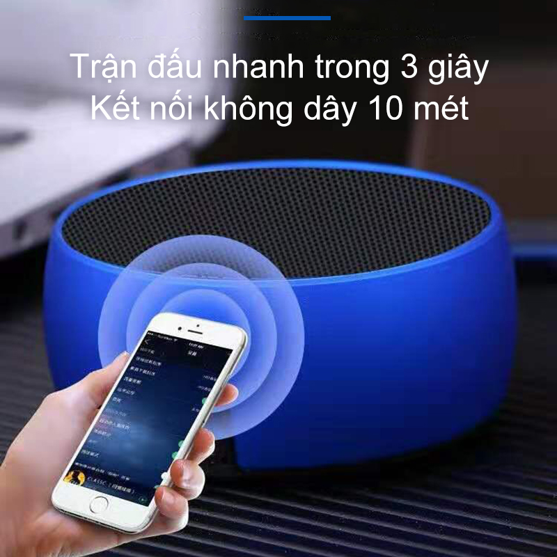 CÓ VIDEO - CAM KẾT BẢO HÀNH - Loa bluetooth bọc thép mini, có thể sử dụng dây cap liên kết [T22LYYX]