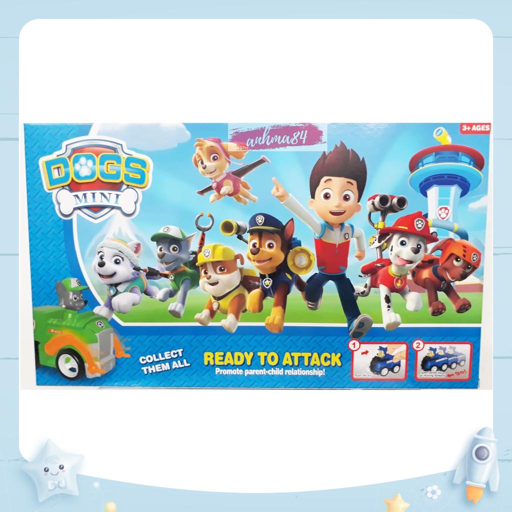 [HCM] ĐỒ CHƠI ĐỘI CHÓ CỨU HỘ 7 Nhân Vật Mini CHẠY TRỚN - Mô hình Xe cứu hộ 7 nhân vật mini - anhma84 store TPHCM