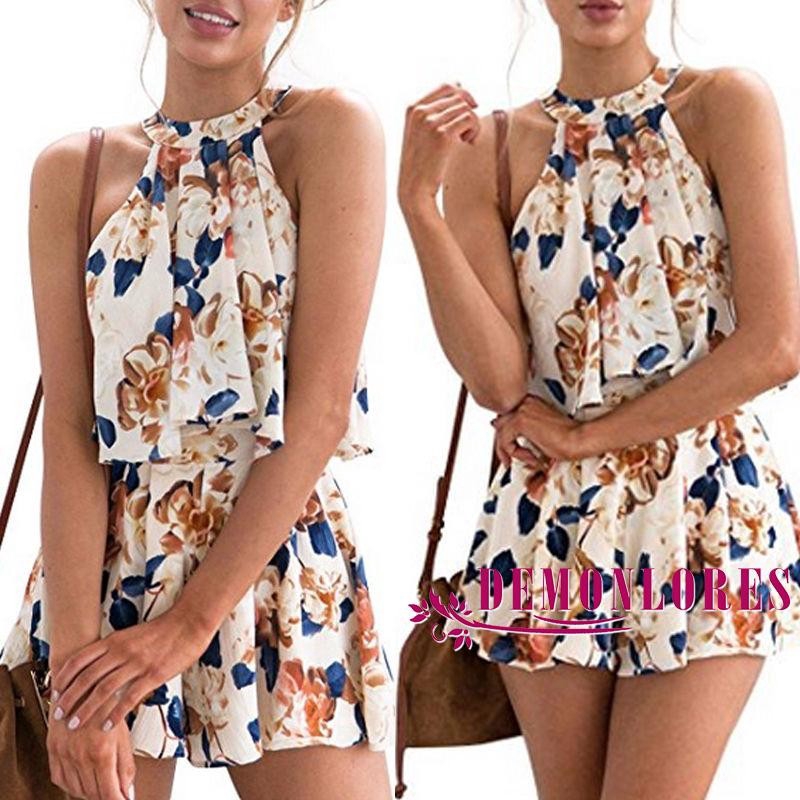 Thời Trang Jumpsuit Ngắn Đi Biển Cho Nữ